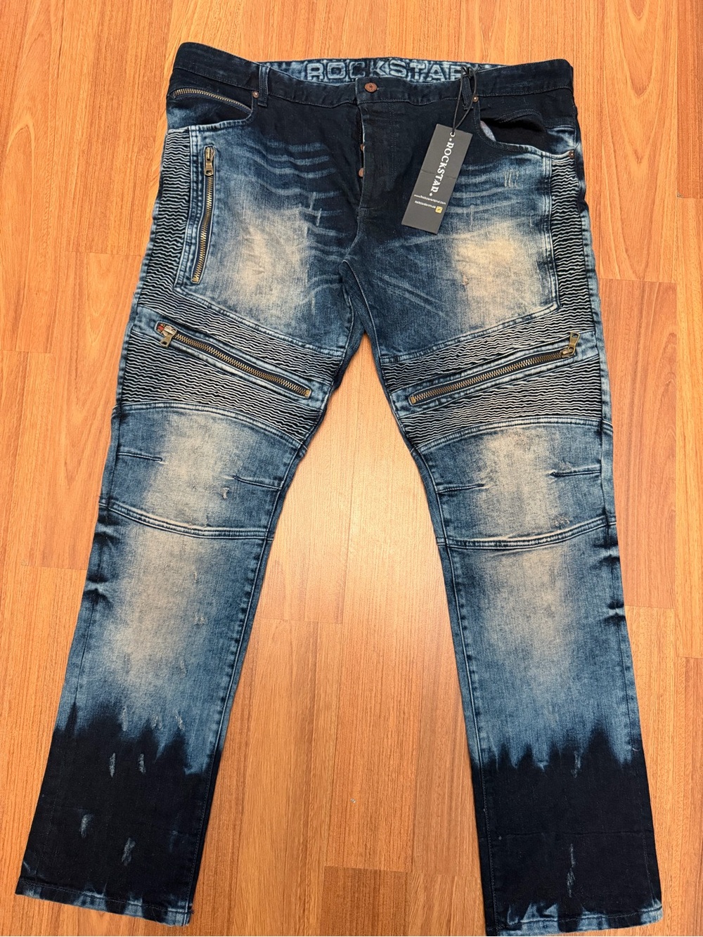 Rockstar Slim Straight Men’s Jeans in Faded Blue